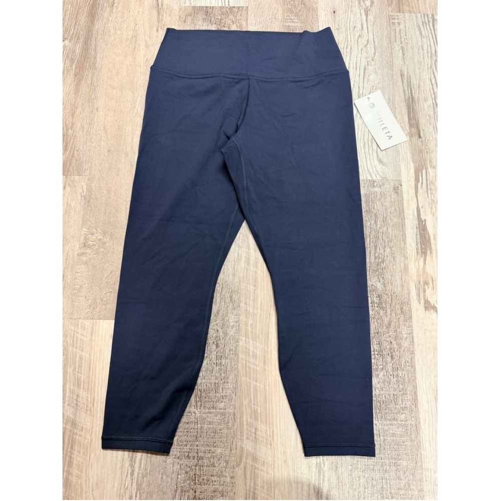 Athleta Large transcend 7/8 Tight Leggings, Navy Heather NWT - Picture 2 of 7